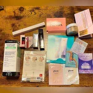 💅 QTY 15 SEPHORA ITEMS Scalp Lip Satin Lash Clash Brow Pencil OUAI & Samples